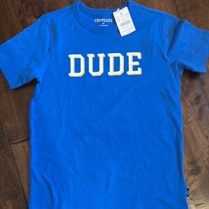 Crewcuts Kids Blue 'DUDE' T-Shirt